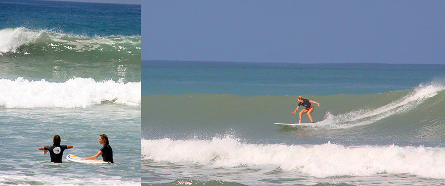 At Peaks 'n Swells Surf Camp, the surf coaches are all professional surfers, creating the best possible surf lessons in Costa Rica.